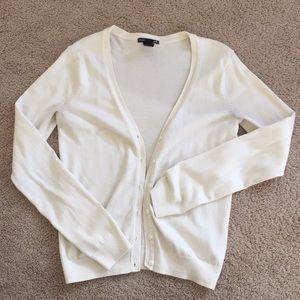 Off white v neck cardigan